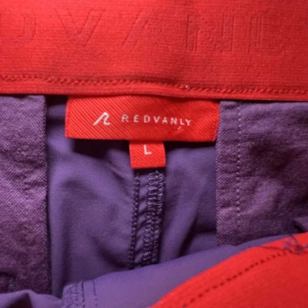 Redvanly Hanover Shorts Size L / 7” Loganberry Purple Pull On Golf Performance